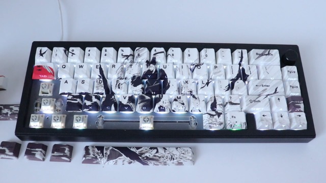 ほぼ未使用 Doys keycaps 白黒透明3色 9点セット Amazon.com: Hyekit PBT Keycaps - Side Print Keycap Set, Shine
